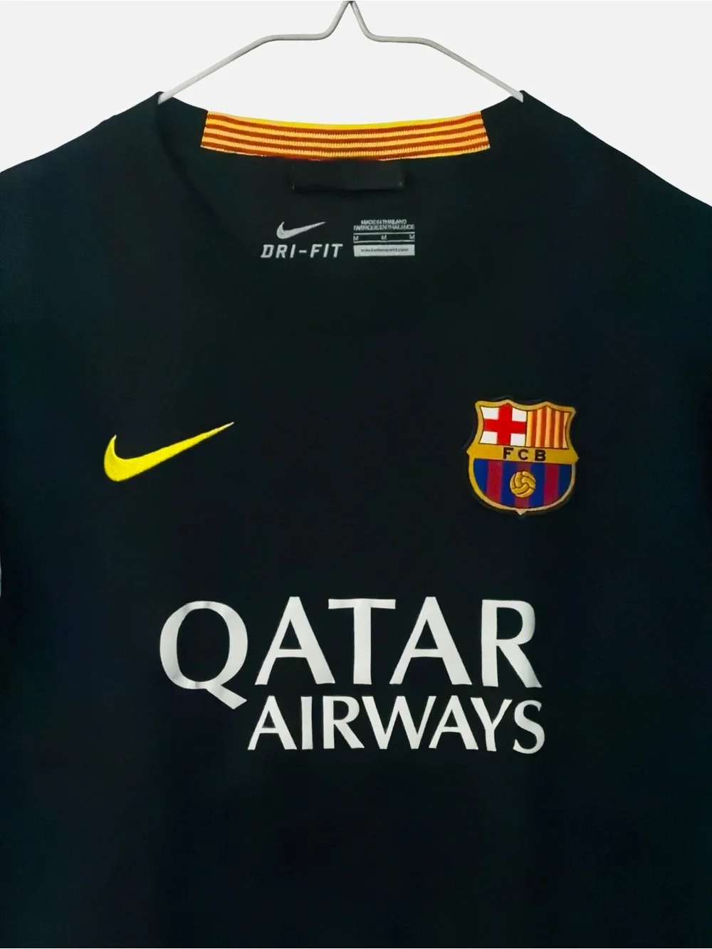 Nike FC Barcelona  2013-14 Third Jersey Stadium Version Black Youth Size M